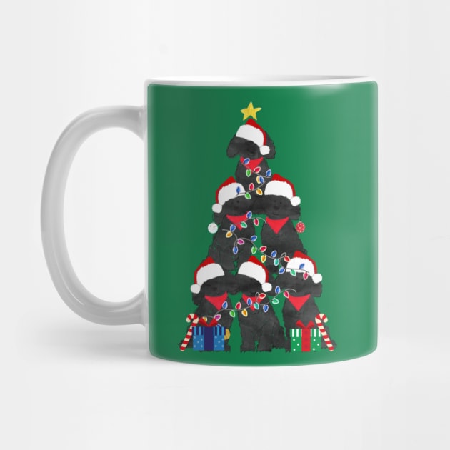 Labradoodle Puppy Christmas Tree by EMR_Designs